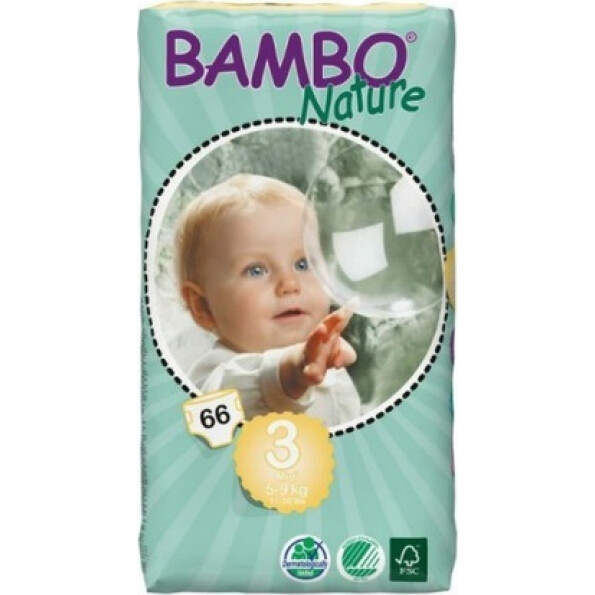 Bambo Nature Fraldas Midi 5-9Kg x66 Bambo Nature Fraldas Midi 5-9Kg x66