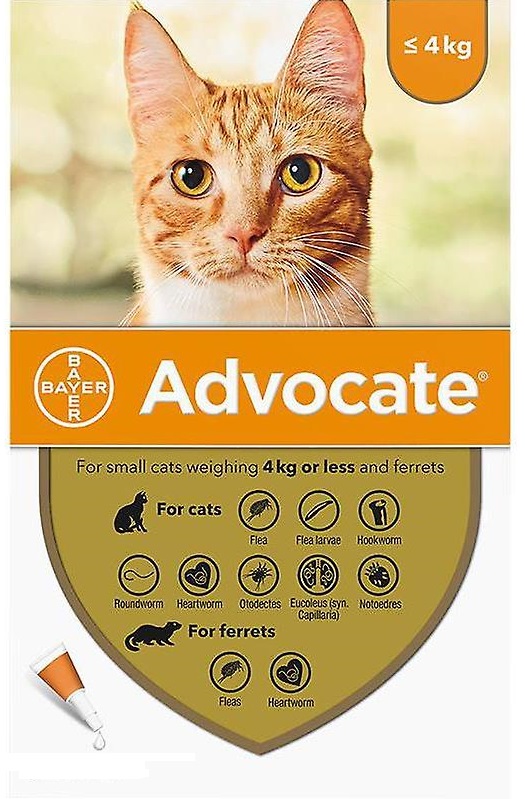 Advocate Gato 0,4ml x3 "até 4kg" VET