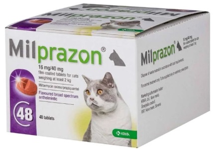 MILPRAZON GATO 16/40MG 48CP