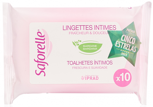 Saforelle Toalhetes Íntimos 10 Unidades