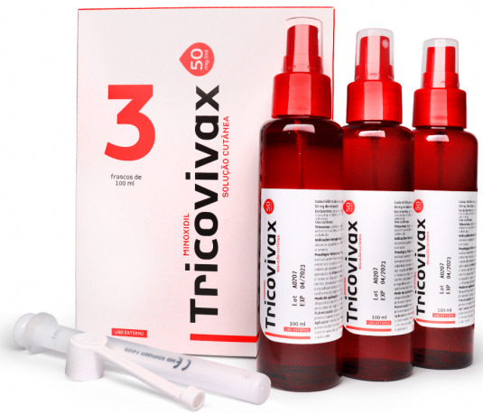 Tricovivax 5% 3x100ml C/Aplic