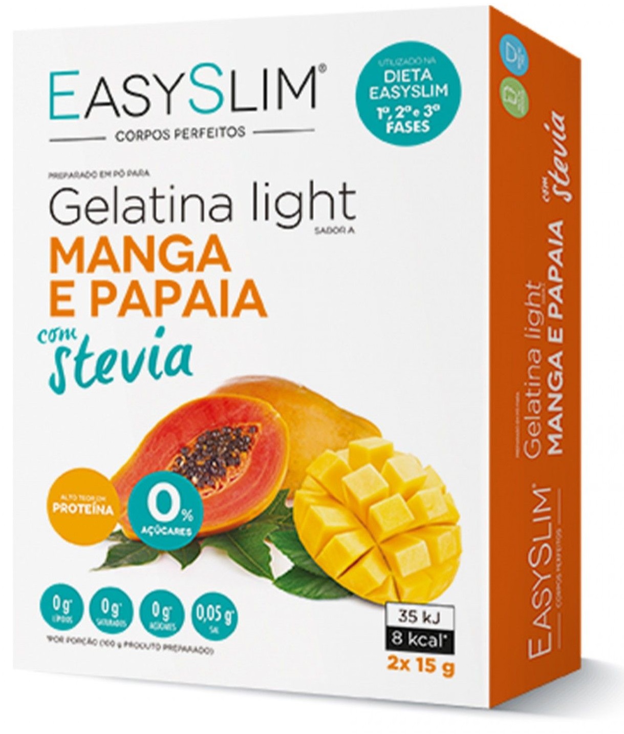 Easyslim Gelatina de Manga e Papaia 2x15g 07/2025