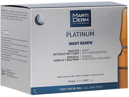 Martiderm Platinum Night Renew 30 Ampolas