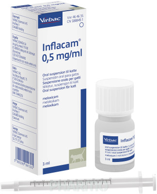 INFLACAM GATOS 0.5MG/ML S.ORAL 3ML