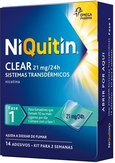 Niquitin Clear, 21 mg/24 h x 14 sist transder
