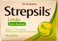 Strepsils Limão sem açúcar, 1,2/0,6 mg x 24 pst