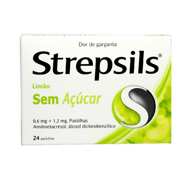 Strepsils Limão sem açúcar, 1,2/0,6 mg x 16 pst