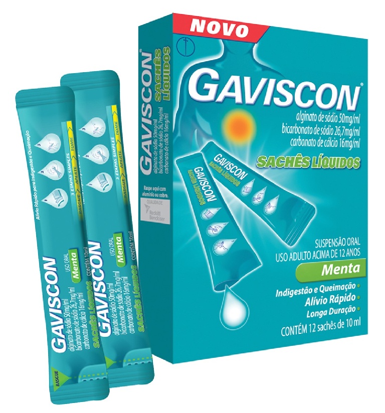 Gaviscon x 12 susp oral saq