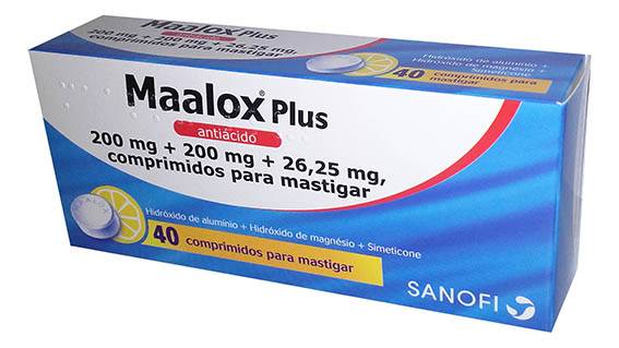Maalox Plus 40 Comprimidos Mastigáveis