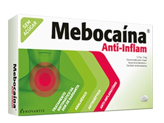 Mebocaína Anti-Inflam, 1,2/3 mg x 30 comp chupar