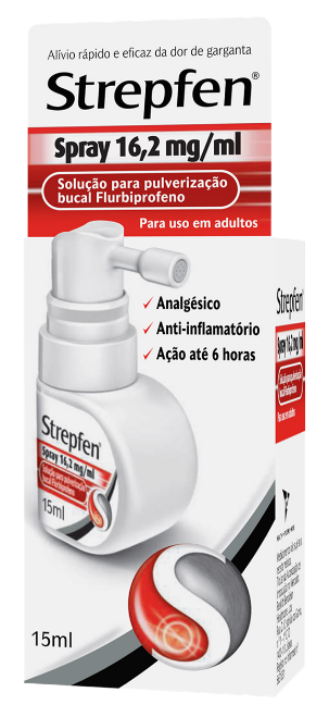 Strepfen Spray, 16,2 mg/mL-15mL x 1 sol pulv bucal