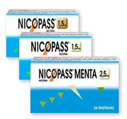 Nicopass Menta, 1,5 mg x 36 pst