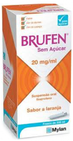 Brufen Sem Açúcar 20mg/ml Frasco 200ml