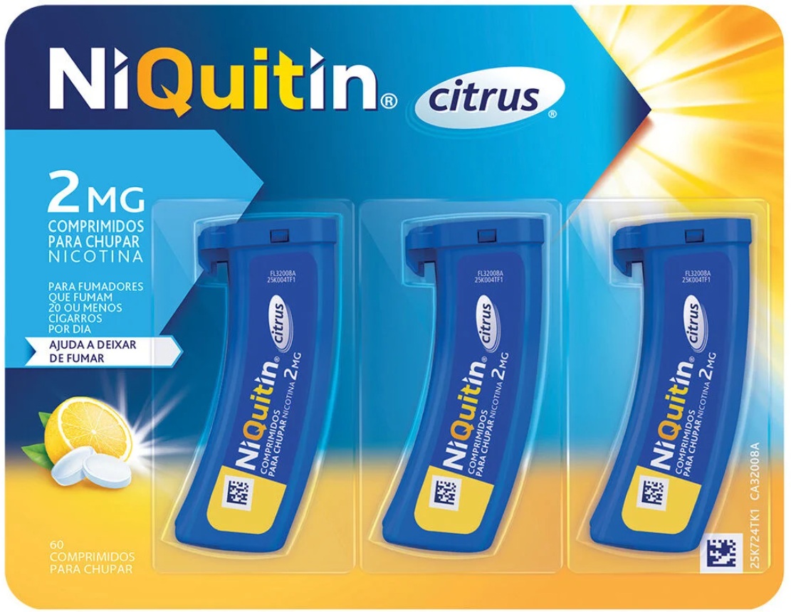 Niquitin Citrus 2mg 60comp Chupar