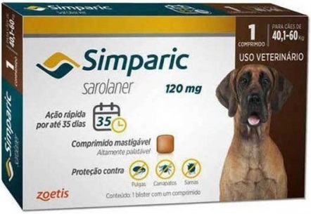 Simparica Cão "40-60kg" x3 Comp Mastigáveis