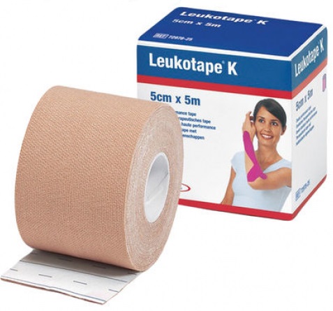 Leukotape K Lig Elast Ades 5x5cm Azul