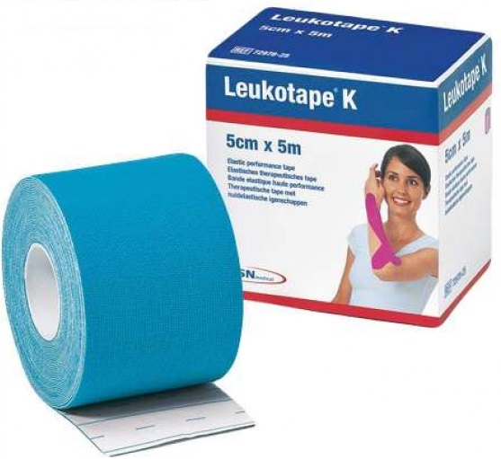Leukotape K Lig Elast Ad 5x5cm Azu Cl