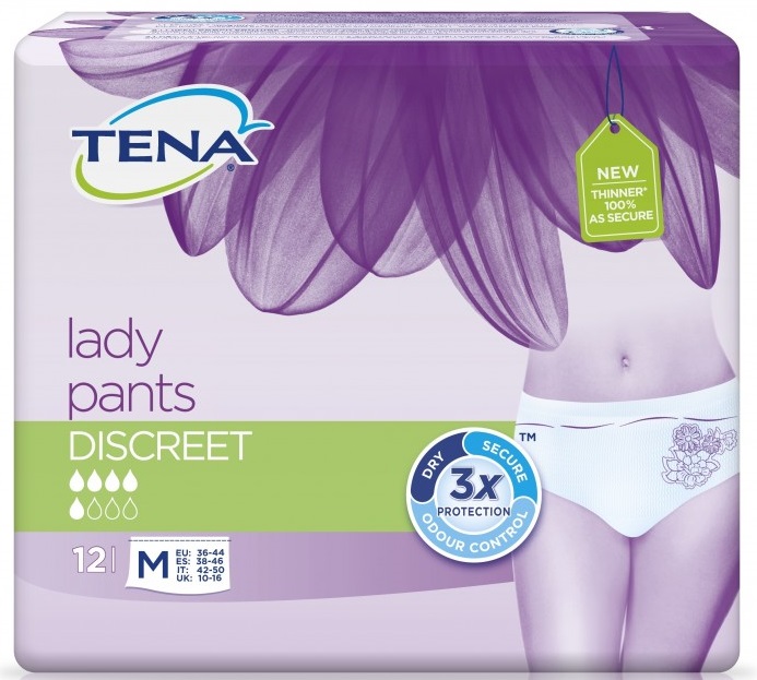 Tena Lady Prot Underw Cueca Disc Medx12