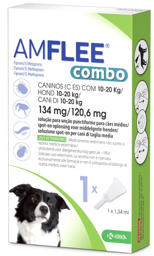 AMFLEE COMBO CAO 134MG 10-25KG 1PIP