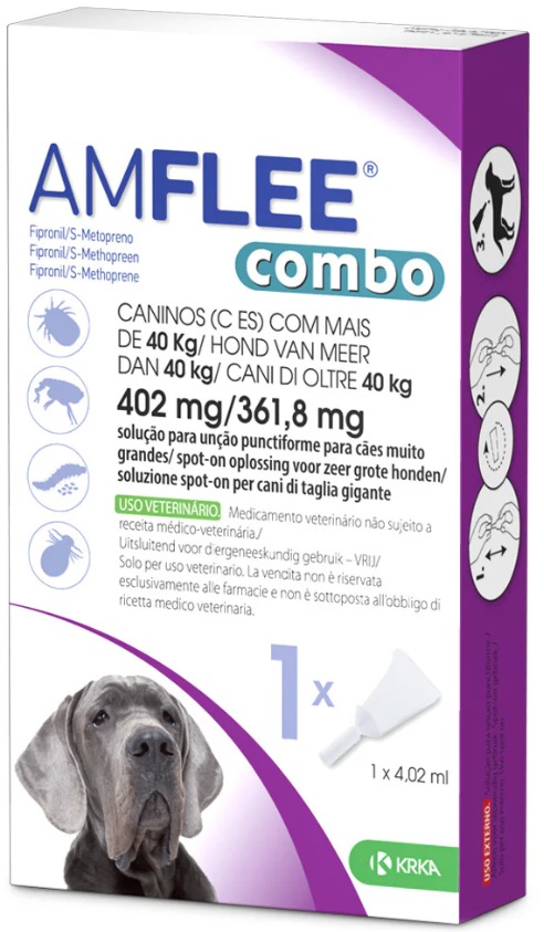 AMFLEE COMBO CAO 402MG >40KG 1PIP