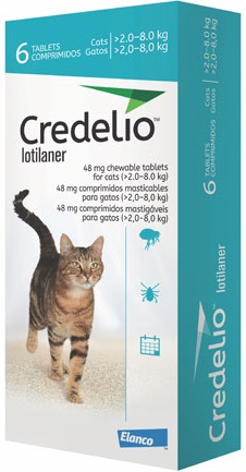 Credelio Comp 2-8kg 48mg X6 Gato