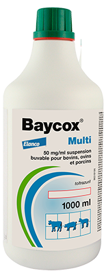 BAYCOX MULTI 50 MG/ML SUSPENSÃO ORAL 1 L