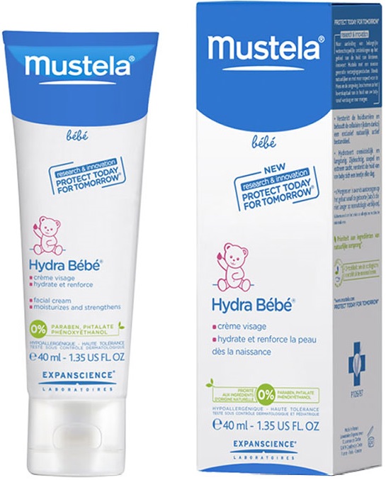 6555201 Mustela Bebe Pn Cr Hydra Rosto 40ml - Image 1