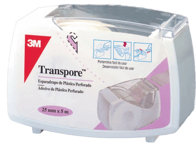 Transpore Adesivo Plastic 25mm X 5m adesivo