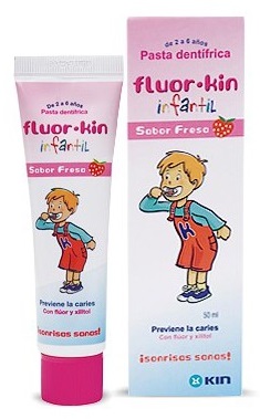 Fluor Kin Infant  Pasta Dent Morango 50 Ml