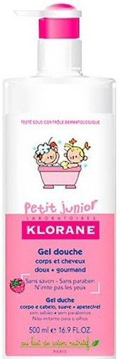 Klorane Petit Jun Gel Duch Framboesa 500ml
