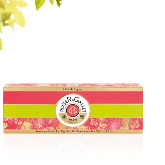 Roger&Gallet Fleur De Figuier Trio Sabonetes Viagem 3 x 100 g