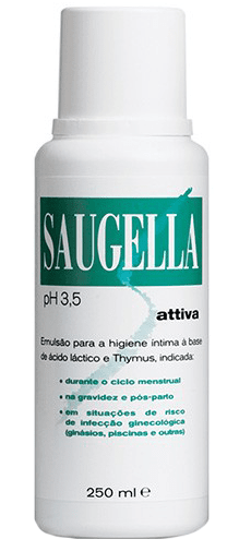 6947507 Saugella Attiva Intim Emulsão Vaginal Doseador 250ml - Image 1