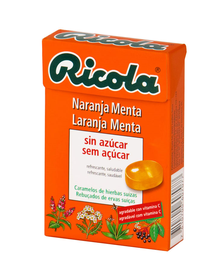 Ricola Reb S/ Laranja Menta 50 G