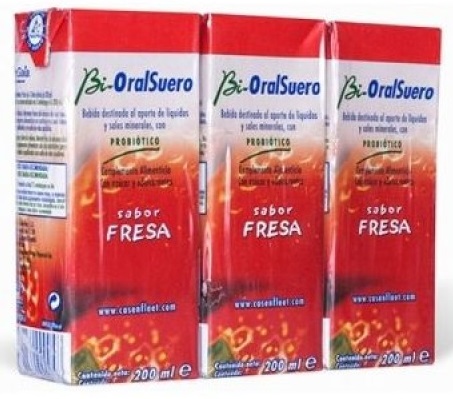 Bi-Oralsuero Sol Or 200ml X3 Morango sol oral frasco
