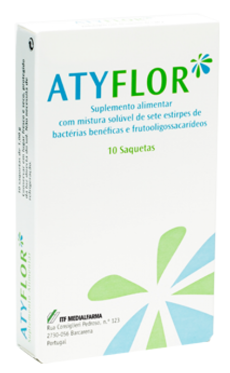 Atyflor Saq  X 10 pó sol oral saq