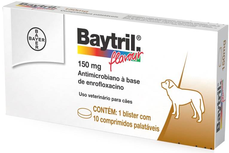 Baytril Palatavel Cao 150mg x10 30kg VET "DESCONTINUADO"