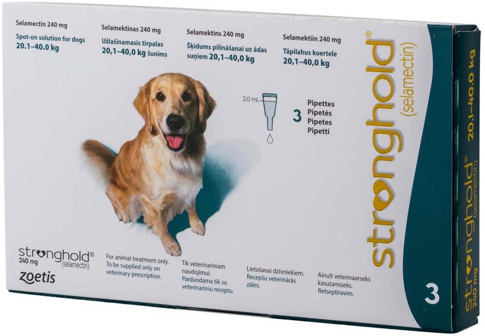 Stronghold Spot On 240 Mg X 3 "20.1kg até 40kg"