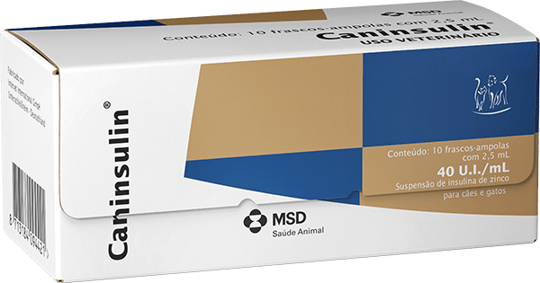 Caninsulin Inj 40 Ui/Ml 2,5 Ml X10 susp inj frasco