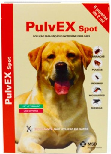 Pulvex Spot Unc Punct 715mg/Ml 2mlx3 sol unção punctif VET