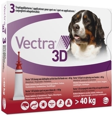 Vectra 3d Sol Cao >40kg 8ml X 3 sol unção punctif VET