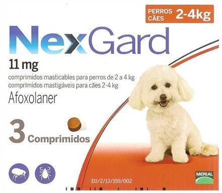 Nexgard Comp +2kg até 4kg - 11mg