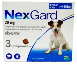 Nexgard Comp +4kg até 10kg - 28mg