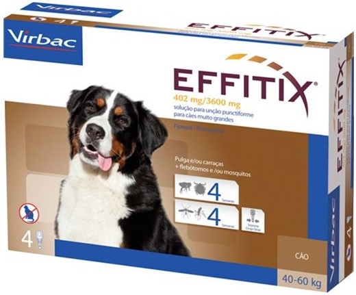 Effitix402/3600mg Pip Caes 40-60kg X4