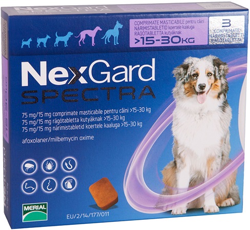 Nexgard Spectra Comp Cao >15-30kg X3 comp mast VET