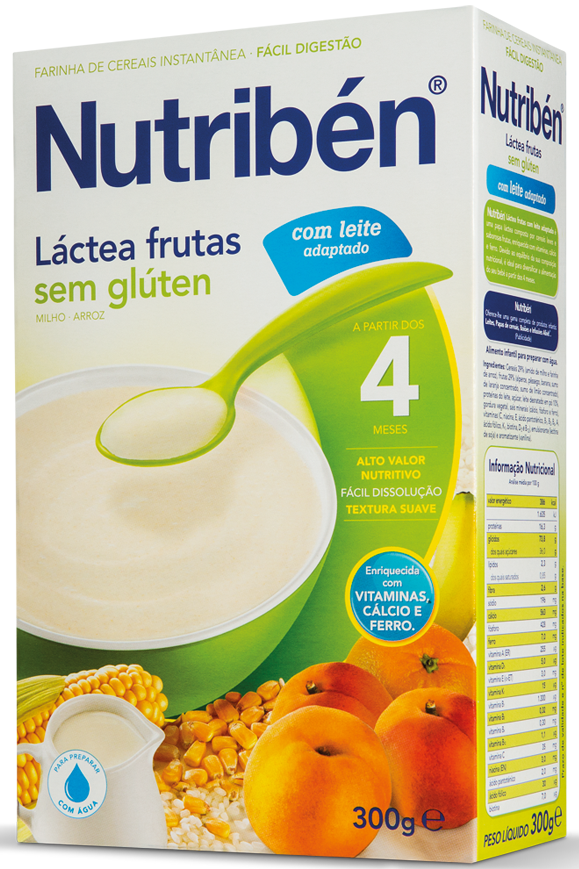 Nutriben Farinhas Fruta Lactea S/Glut 300g