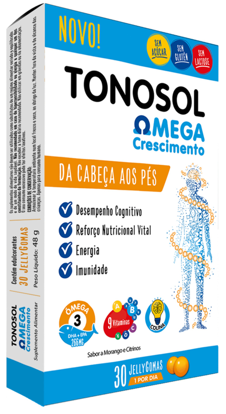 Tonosol Omega Crescimento 30 Gomas