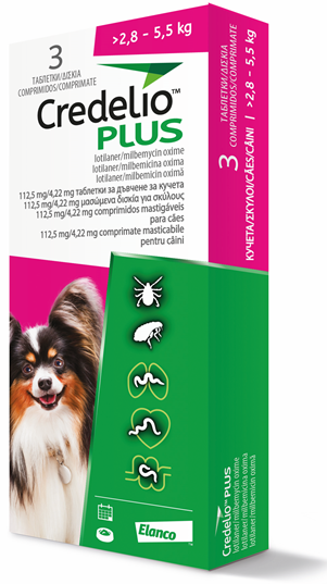 Credelio PLUS 112MG 2.8-5.5KG 3CP