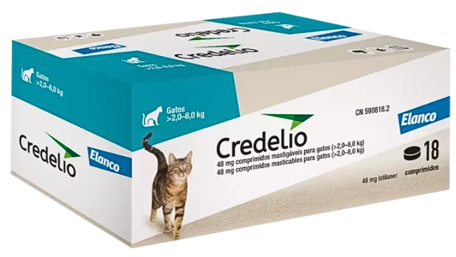 Credelio Comp 2-8kg 48mg X18 Gato