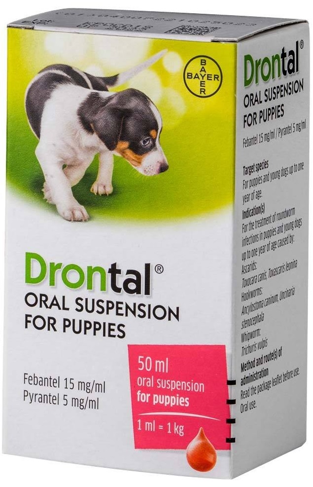 Drontal Puppy Susp Or 1ml/1kg 50ml susp oral seringa
