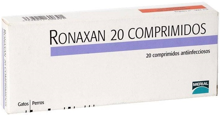 Ronaxan 20mg - Para cães e gatos x 20comp